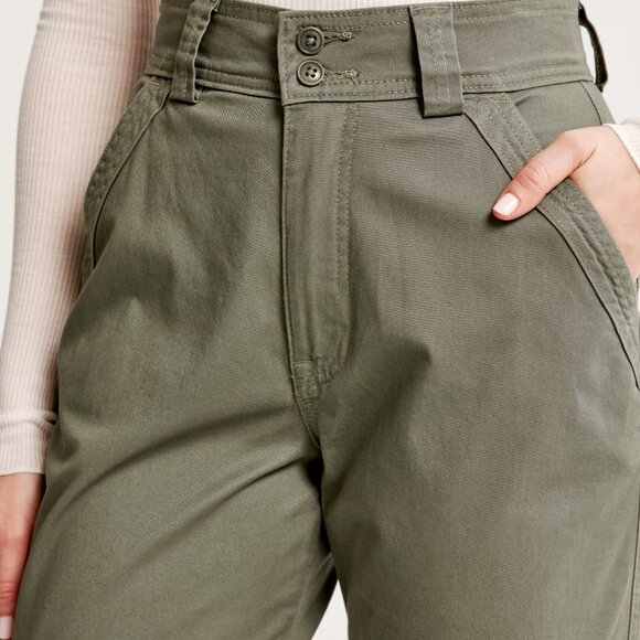 Abercrombie Relaxed Cargo Pant - Olive - Picture 6 of 9